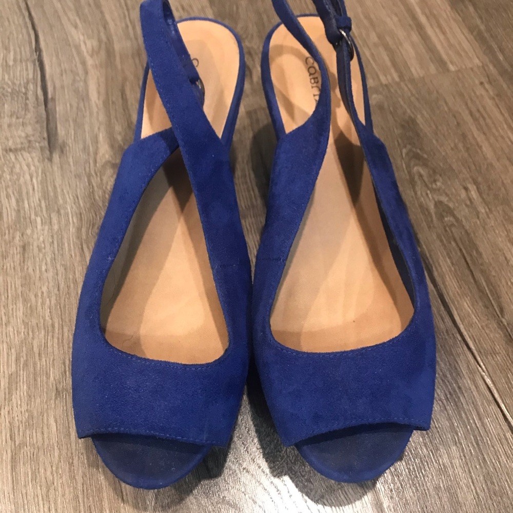 Peep-toe Wedges.